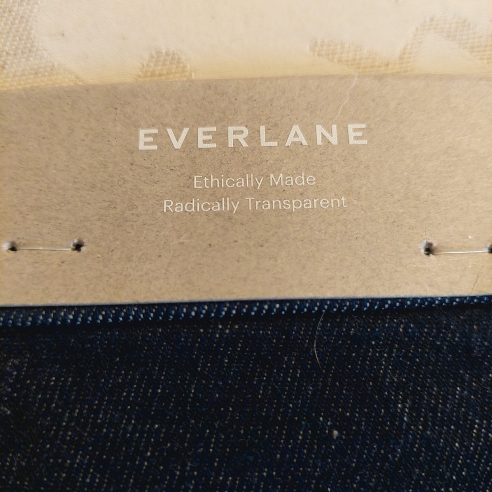 NEW! Everlane The Relaxed 4-Way Stretch Organic Jean in Dark Indigo 30x 32 $138 - Picture 6 of 12
